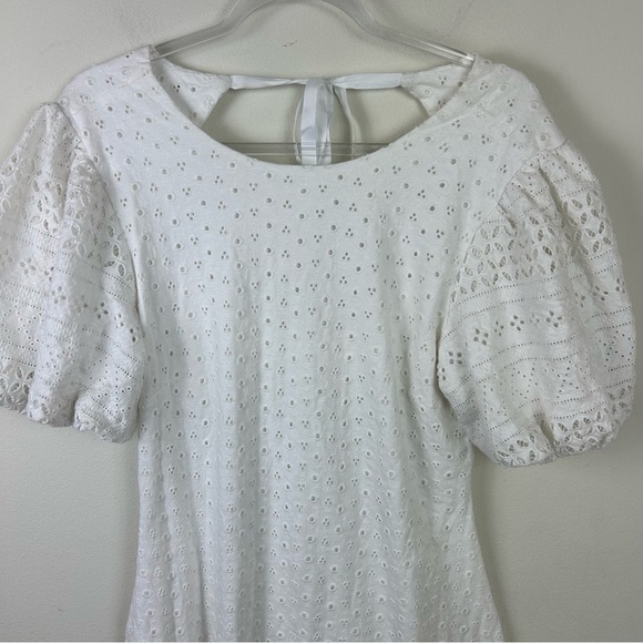 Free People Apricot Rose mini dress in white size: L - Picture 5 of 15